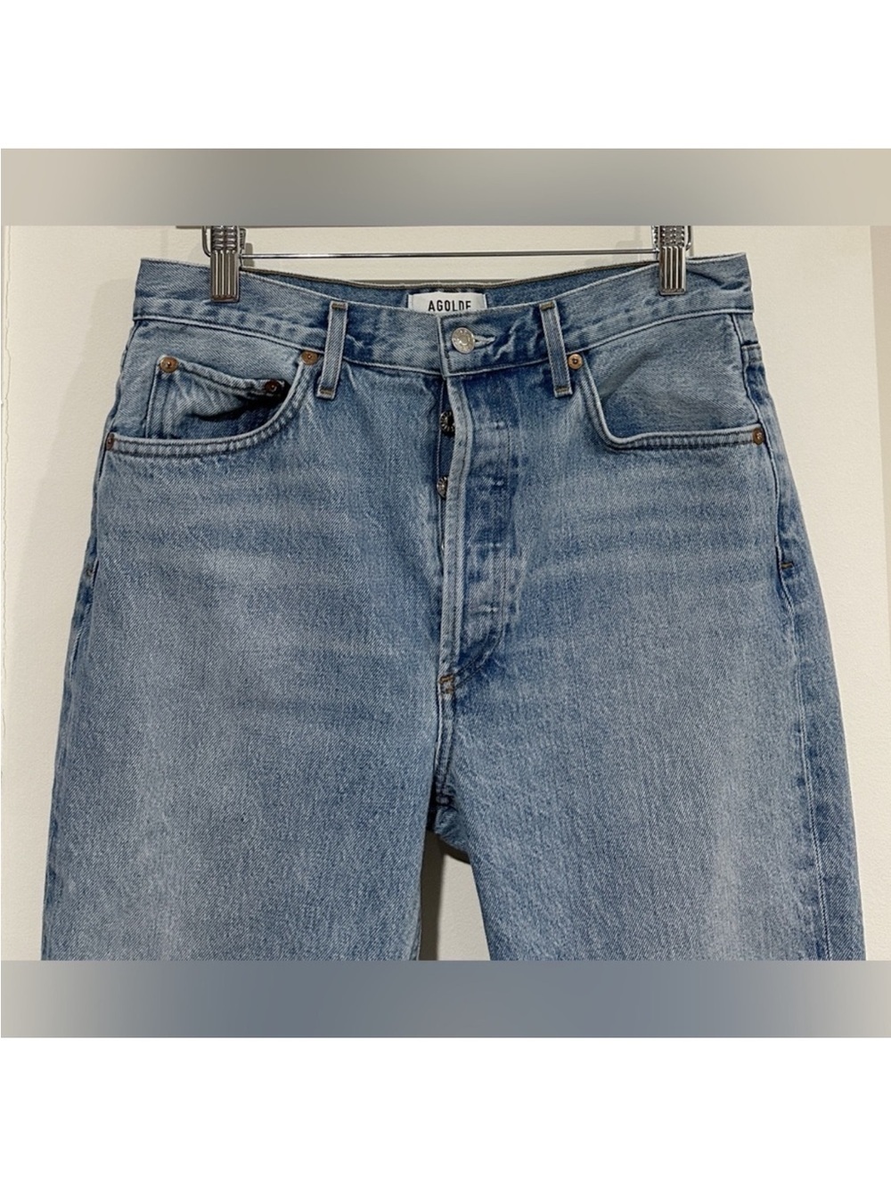 Agolde Riley High Rise Straight Leg Crop Jean - Picture 3 of 11